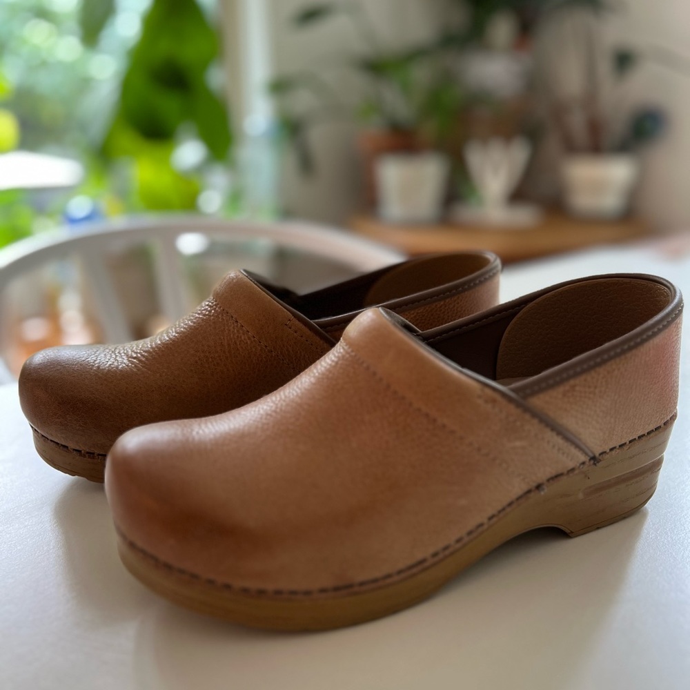 Dansko leather clogs